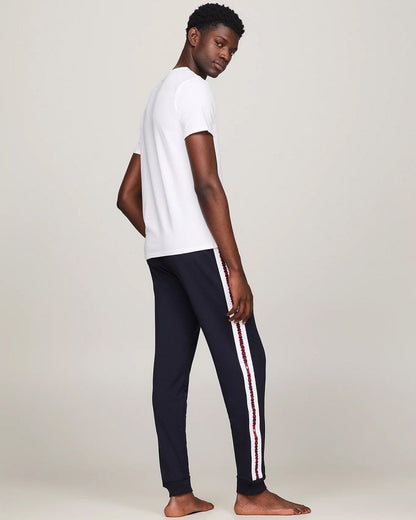 Tommy Hilfiger 3 Pack Essential Mens Stretch T-Shirts - Black/White/Grey Heather