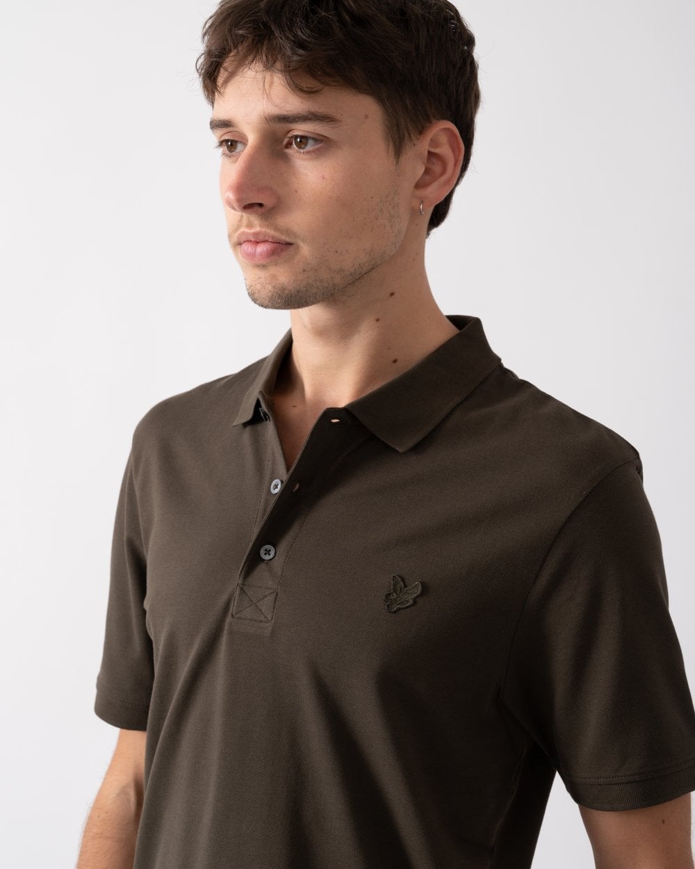 Lyle & Scott Tonal Eagle Mens Polo Shirt - W781 Form Green