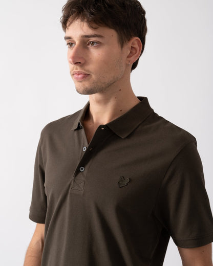 Lyle & Scott Tonal Eagle Mens Polo Shirt - W781 Form Green