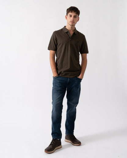 Lyle & Scott Tonal Eagle Mens Polo Shirt - W781 Form Green