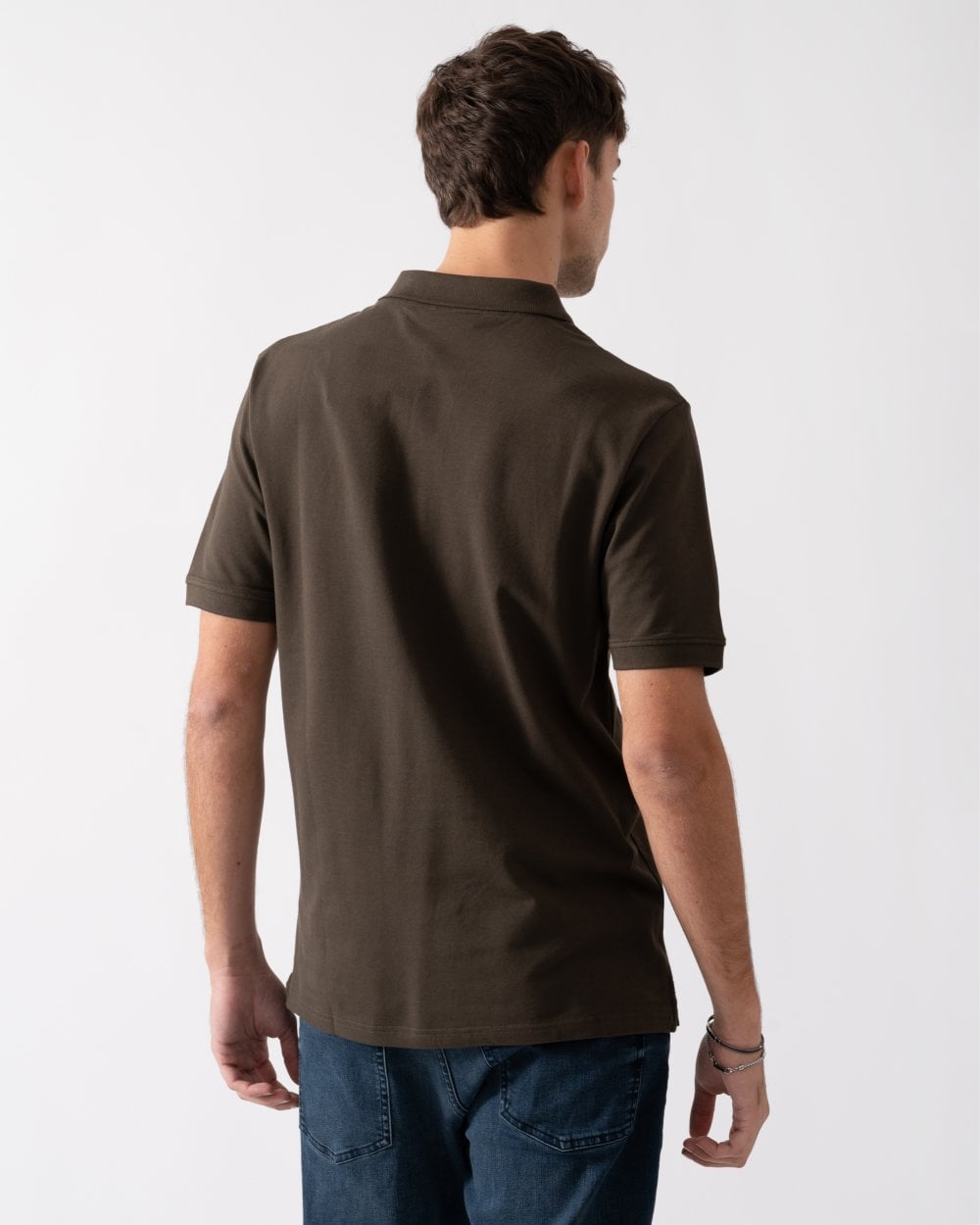 Lyle & Scott Tonal Eagle Mens Polo Shirt - W781 Form Green