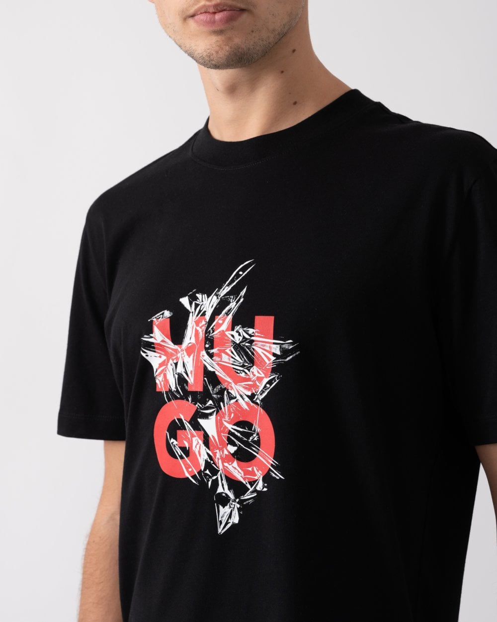 HUGO HUGO Daltorip Mens Logo Graphic T-Shirt