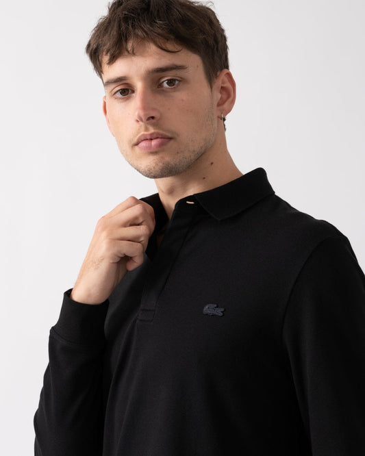 Lacoste Mens Long Sleeve Polo PH2481-00 - Black 031