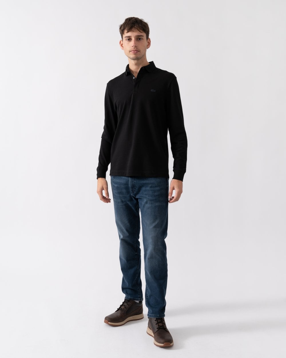 Lacoste Mens Long Sleeve Polo PH2481-00 - Black 031