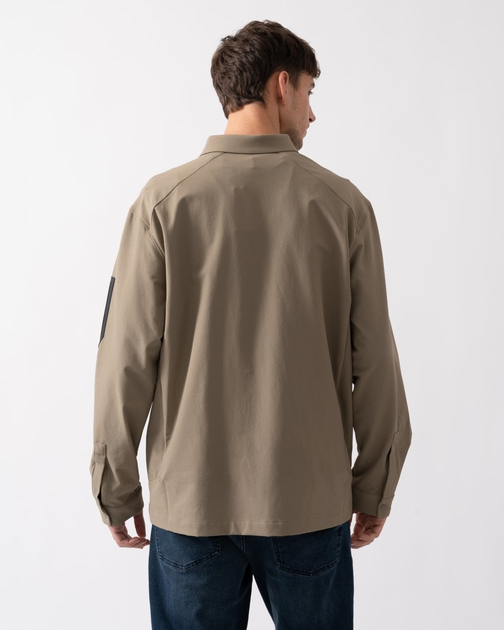 BOSS Green Lite Mens Water-Repellent Overshirt with Four-Way Stretch - Light/Pastel Green 334