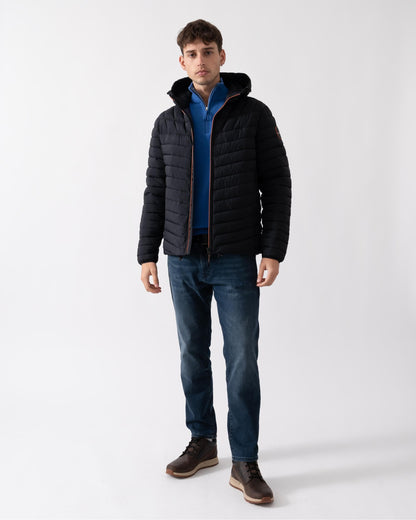 Napapijri A-Lapaz Mens Hooded Puffer Jacket - Black 041