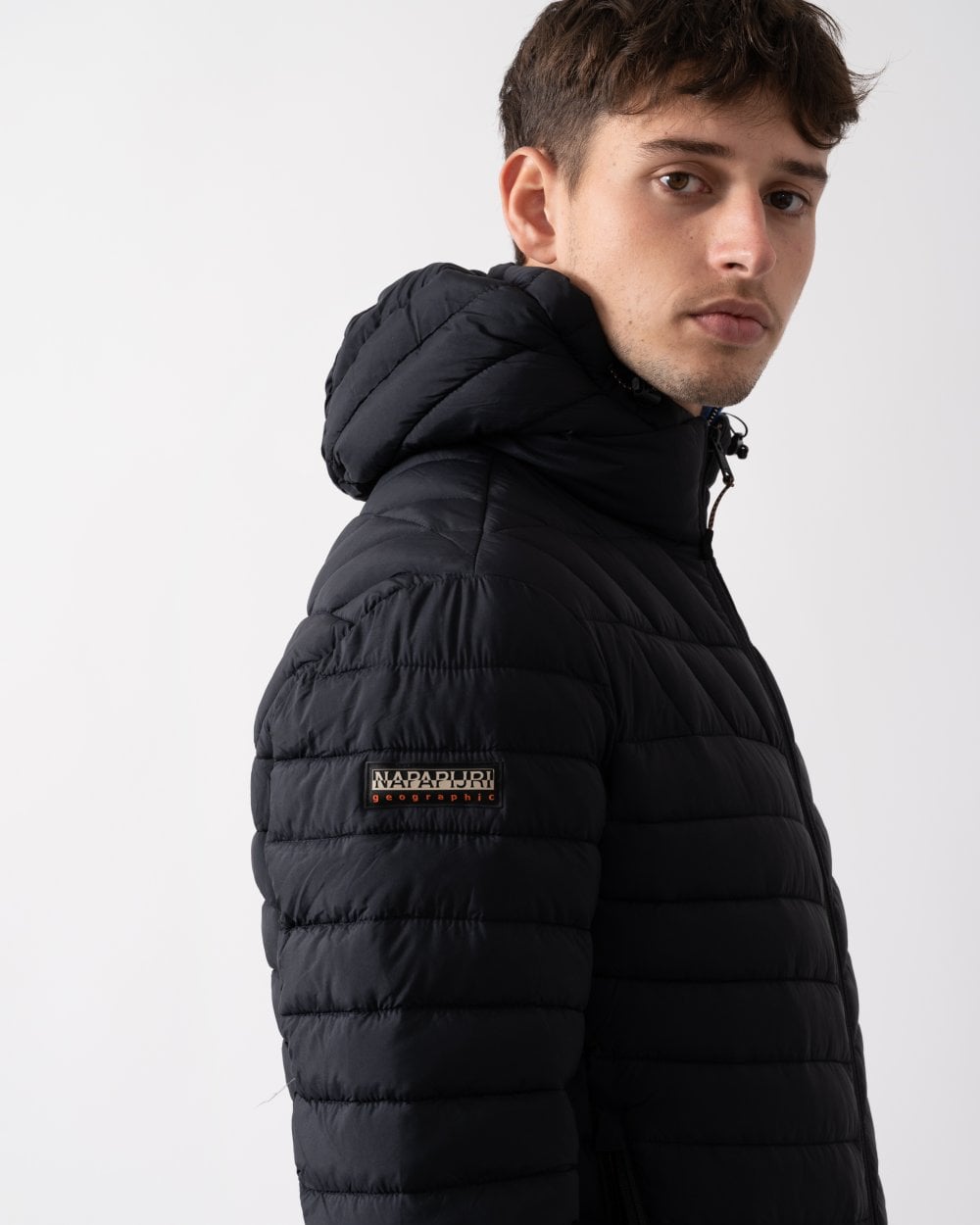 Napapijri A-Lapaz Mens Hooded Puffer Jacket - Black 041
