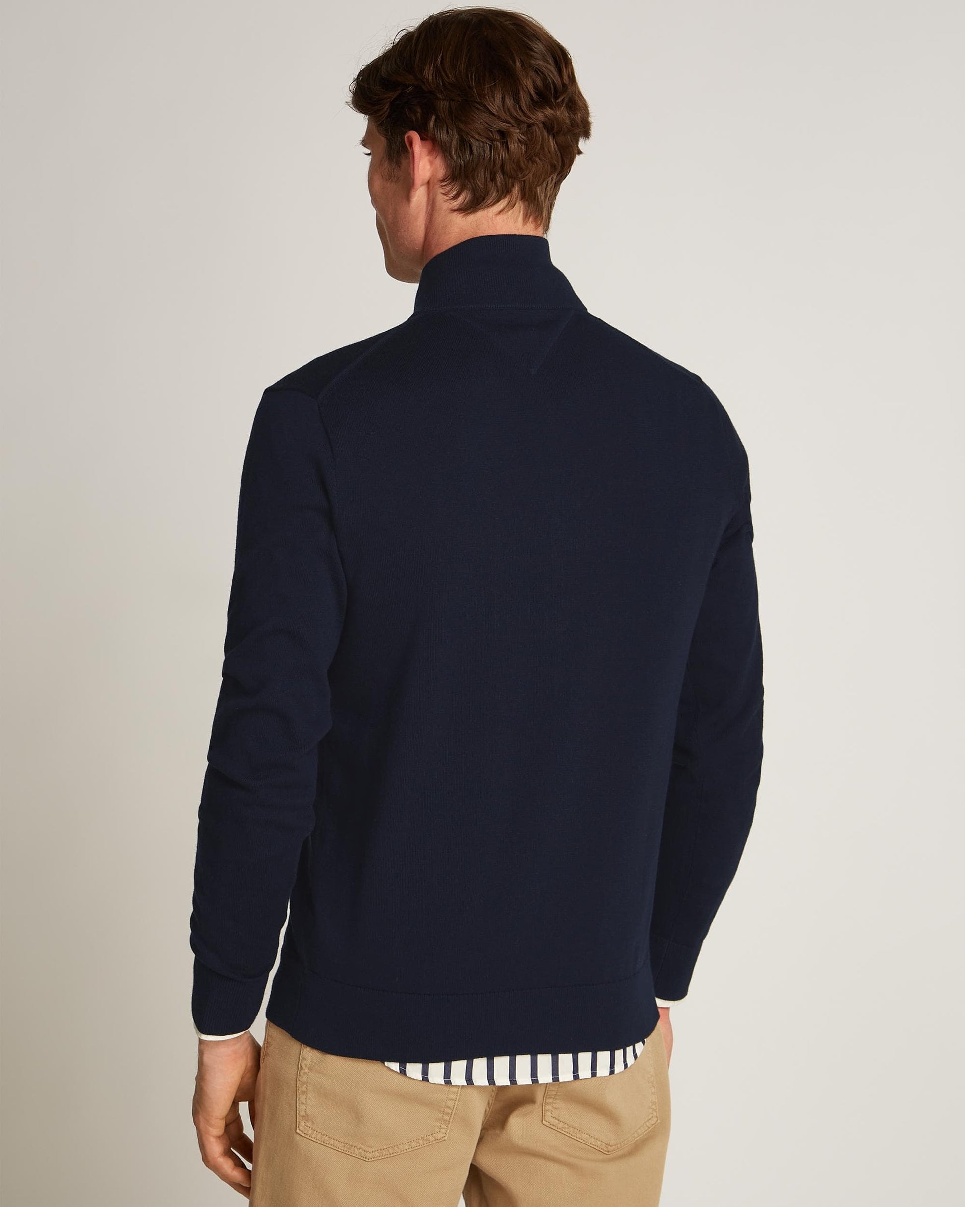 Tommy Hilfiger Tommy Hilfiger Essential Mock Turtleneck Mens Full Zip Sweatshirt