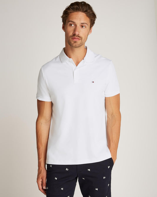 Tommy Hilfiger Liquid Cotton Essential Mens Polo - White