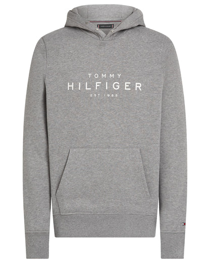 Tommy Hilfiger TH Mens Hoodie - Medium Grey Heather