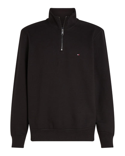 Tommy Hilfiger Essential Fleece Mens Half Zip Sweatshirt - Black
