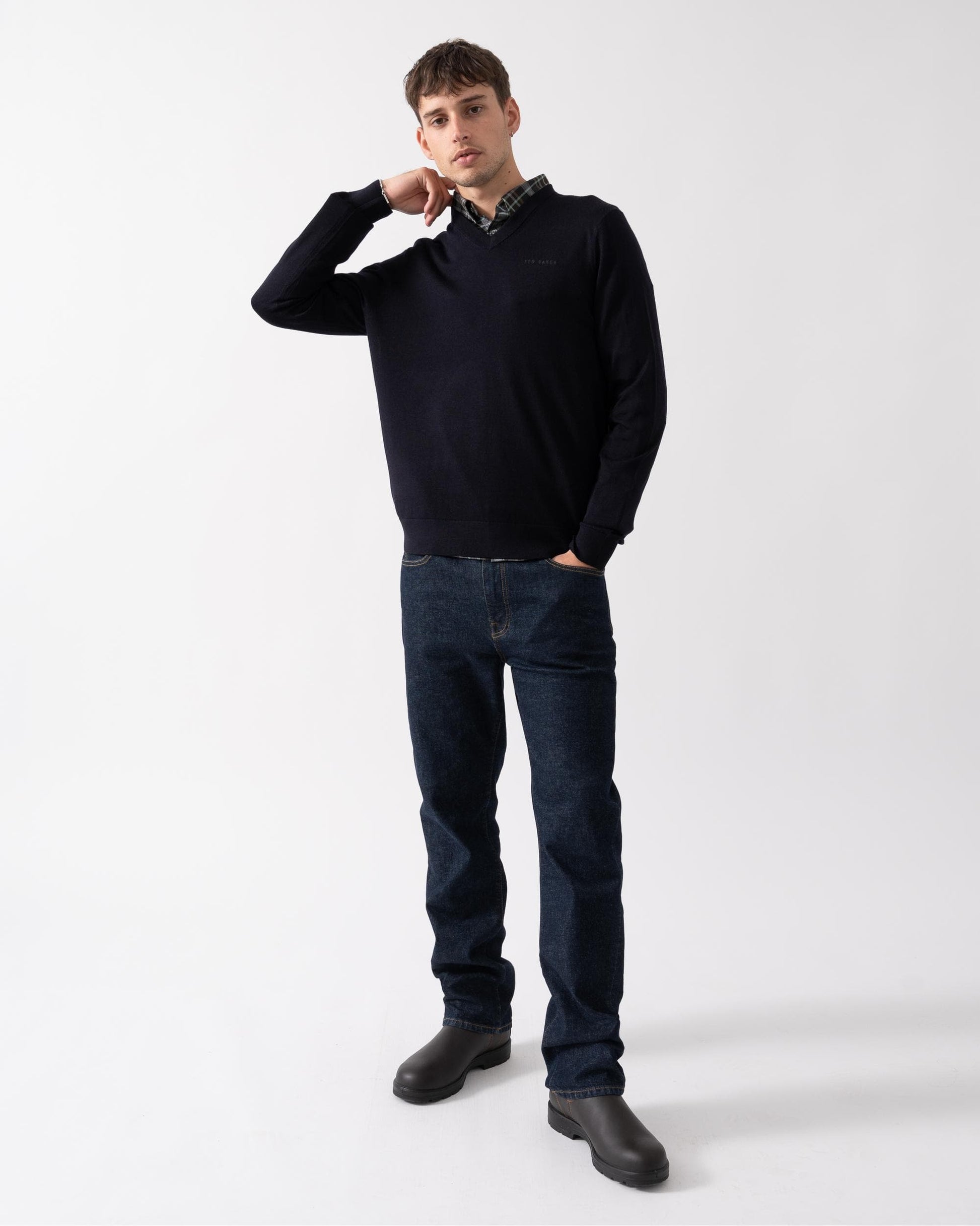 Ted Baker Ted Baker Anjo Mens V-Neck Jumper
