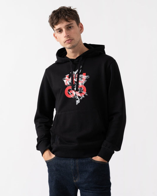 HUGO HUGO Daltorreson Mens Logo Graphic Hoodie