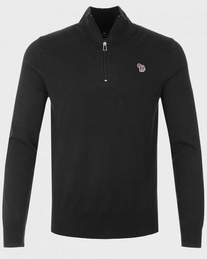 PS Paul Smith Mens Zebra Badge 1/4 Zip Jumper