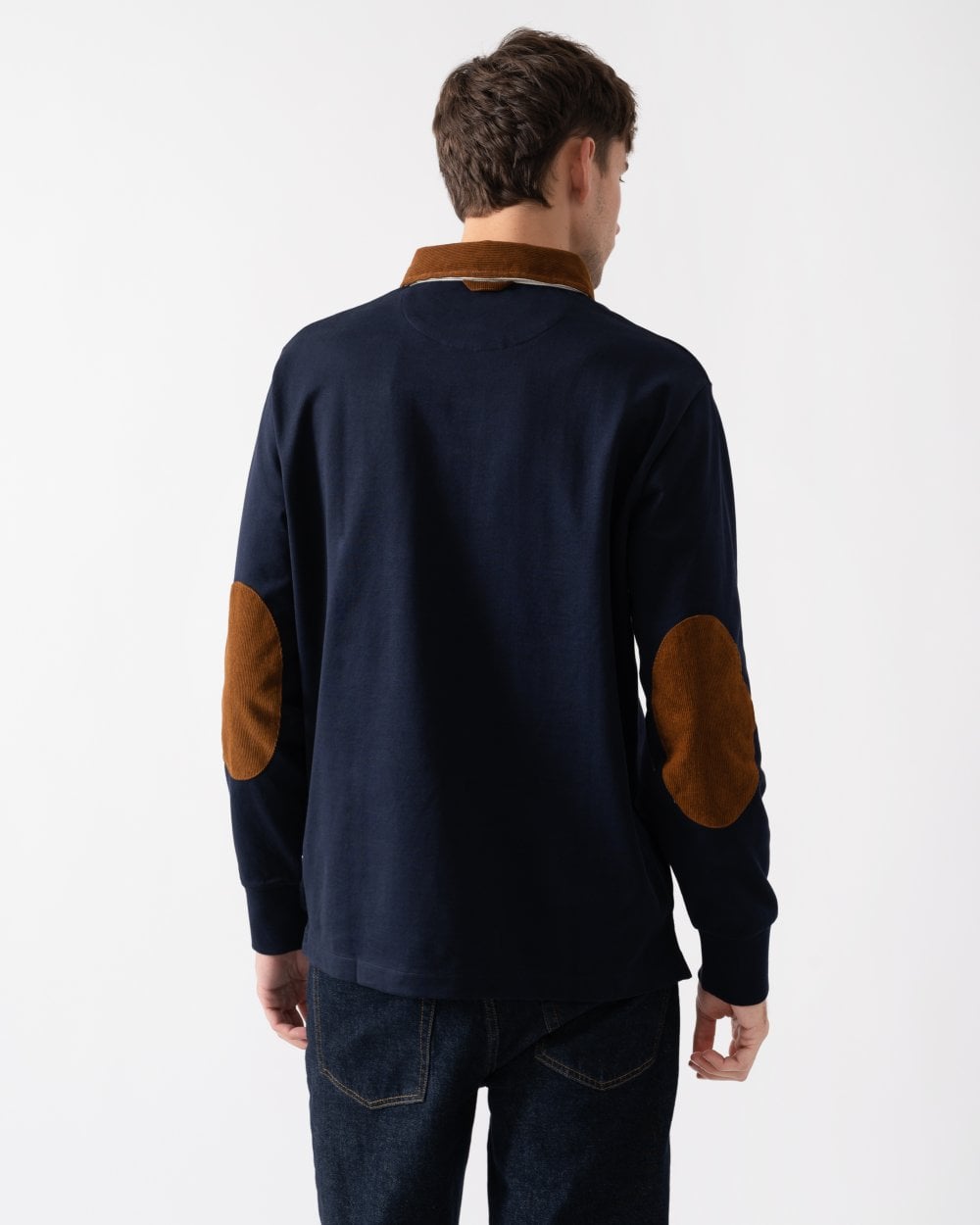 GANT Mens Cord Collar Heavy Rugger - Navy