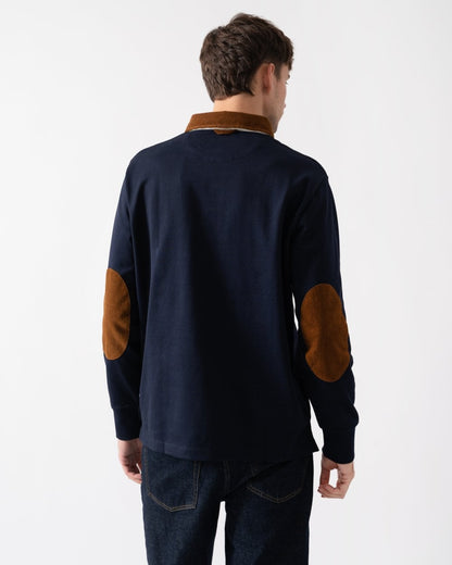 GANT Mens Cord Collar Heavy Rugger - Navy