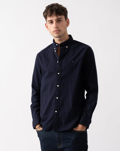 Tommy Hilfiger Tommy Hilfiger Flex Brushed Solid Mens Long Sleeve Shirt