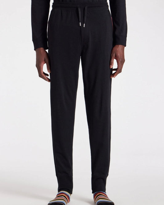 Paul Smith Mens Cotton Jersey Lounge Pants - 79 Black
