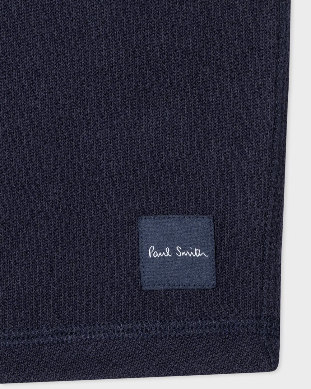 Paul Smith Mens Cotton Jersey Lounge Shorts with Artist Stripe Waistband - 48 Inky Blue