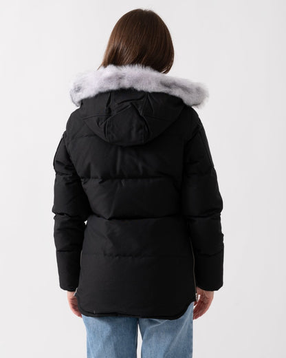 Moose Knuckles 3Q Womens Jacket - Black With Natural Shearling 1001