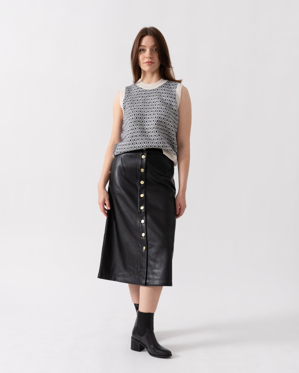 Barbour International Aria Womens Midi Skirt