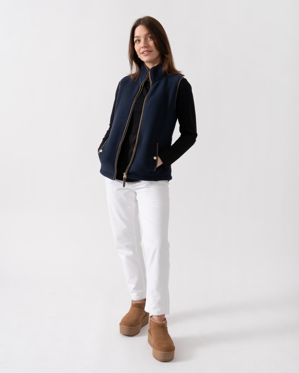 Joules Fairbourne Womens Gilet - Dark Navy