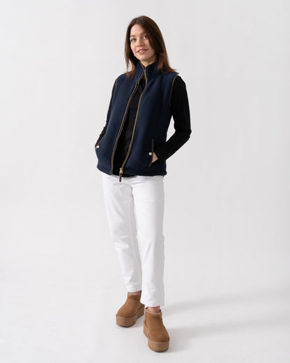 Joules Fairbourne Womens Gilet - Dark Navy