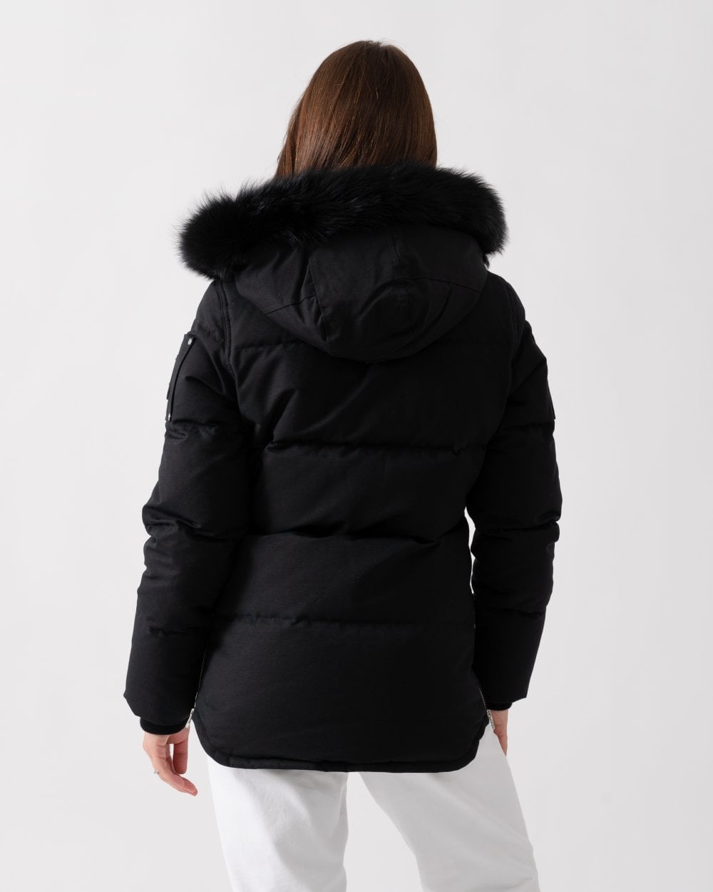 Moose Knuckles 3Q Womens Jacket - Black With Black Shearling 305
