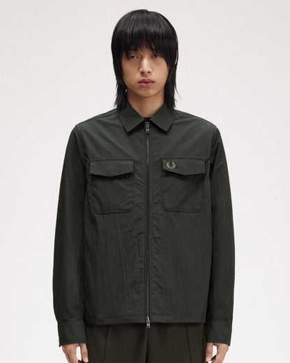 Fred Perry Mens Zip Overshirt