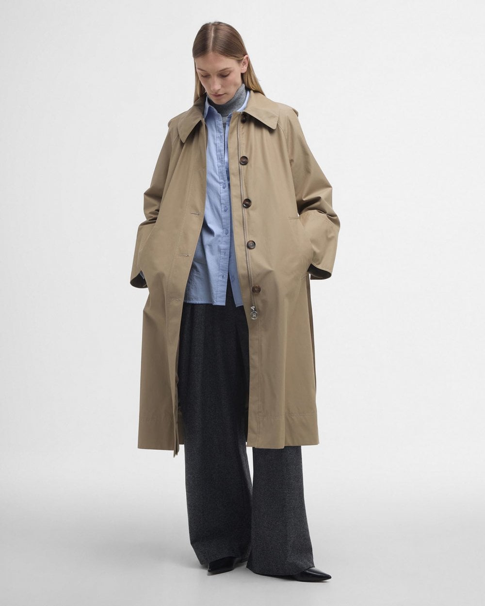 Barbour Beatrix Womens Showerproof Trenchcoat