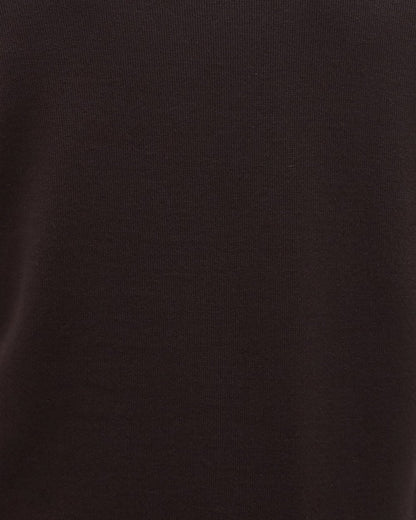 Barbour Pima Cotton Mens Crew Sweatshirt - Bitter Chocolate
