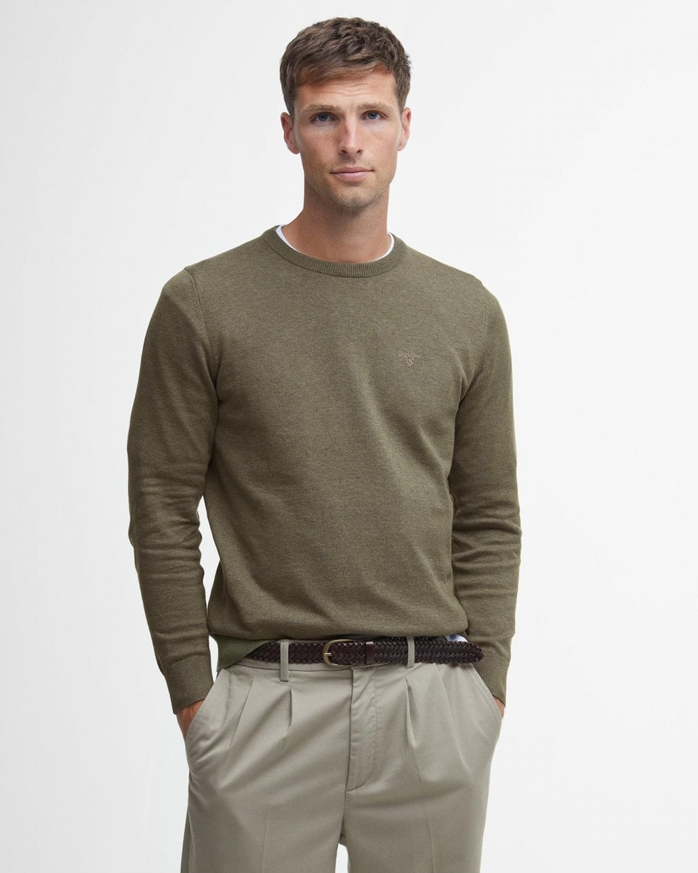Barbour Pima Cotton Mens Crew Sweatshirt