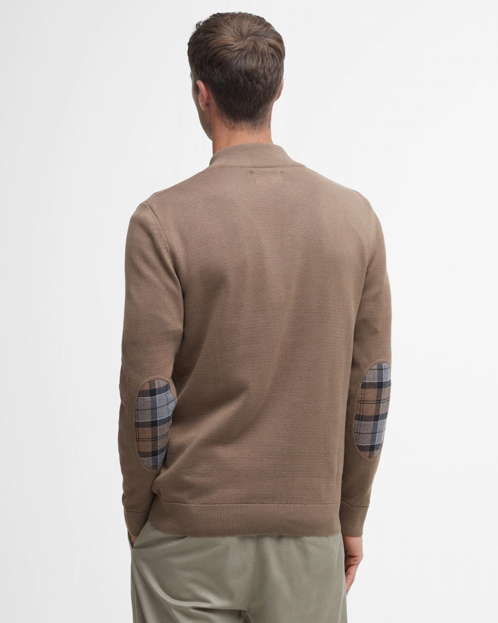Barbour Avoch Mens Half Zip Jumper - Fossil