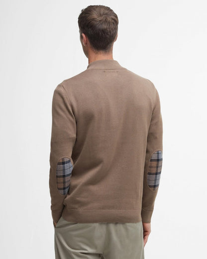 Barbour Avoch Mens Half Zip Jumper - Fossil