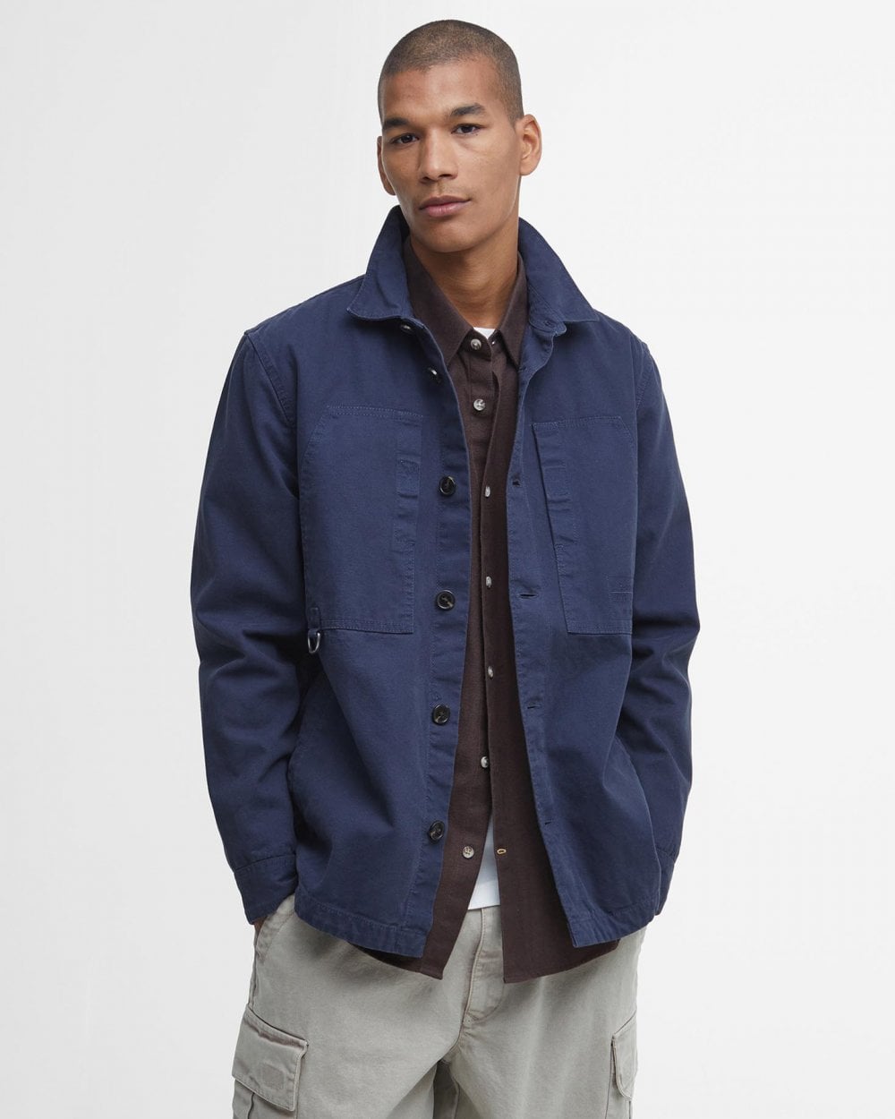 Barbour Deepdale Mens Relaxed Fit Canvas Overshirt