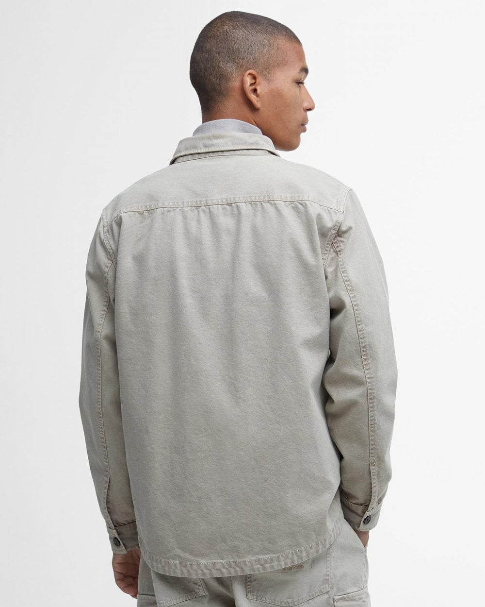 Barbour Deepdale Mens Relaxed Fit Canvas Overshirt – CHO
