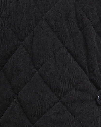 Barbour Cord Liddesdale Mens Quilted Jacket - Black