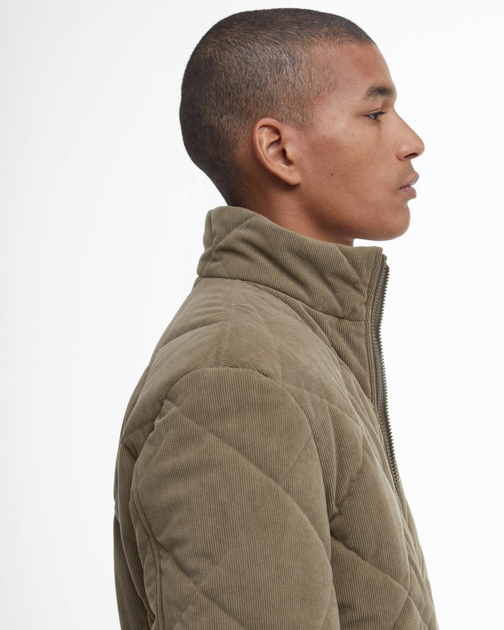 Barbour Cord Liddesdale Mens Quilted Jacket - Fossil