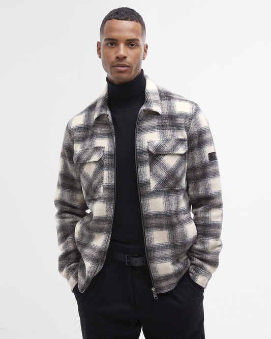 Barbour International Barbour International Clayton Mens Brushed Fleece Overshirt
