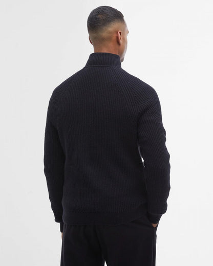 Barbour International Chester Mens Funnel Neck Jumper - Black