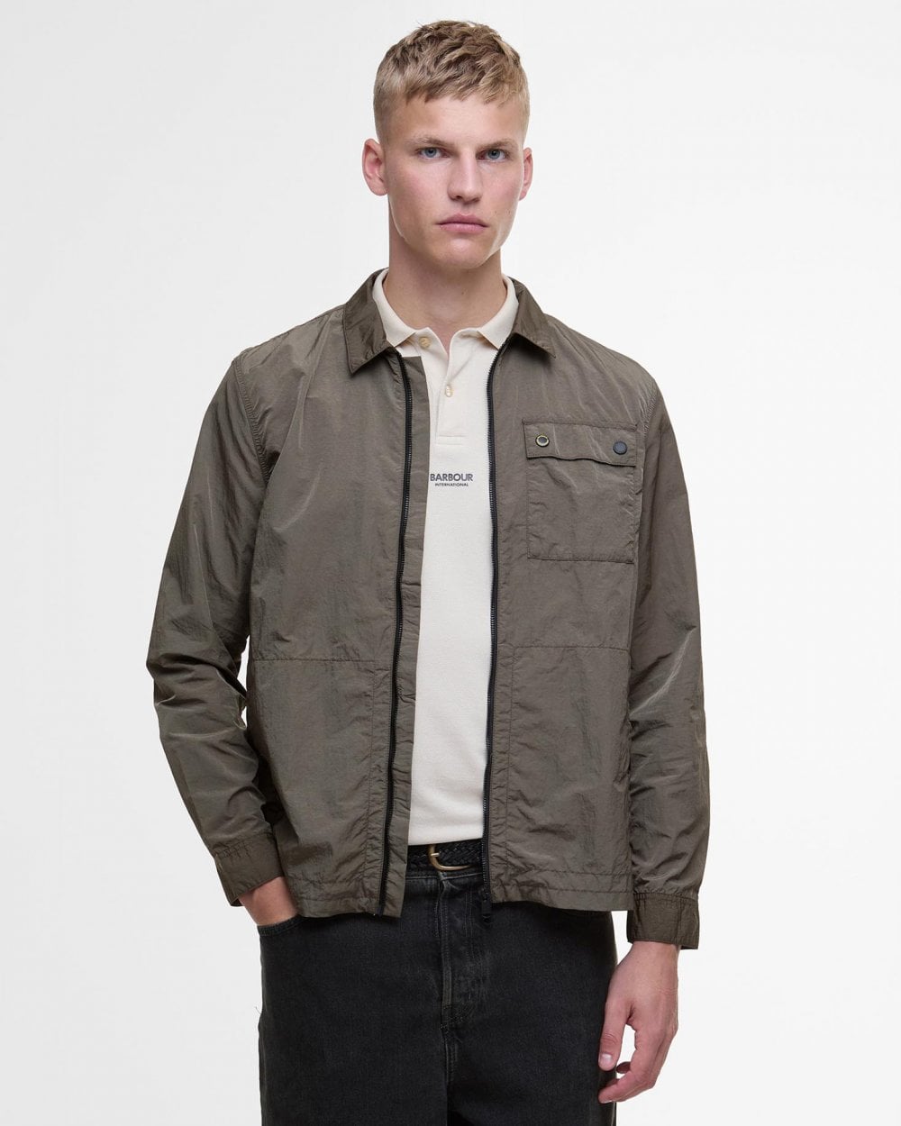 Barbour International Inline Mens Overshirt - Major Brown