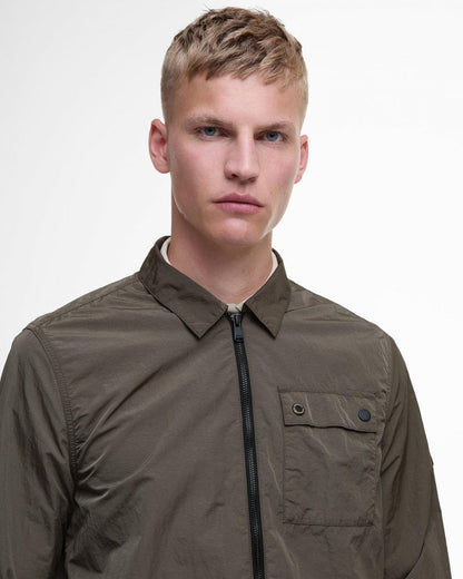 Barbour International Inline Mens Overshirt - Major Brown