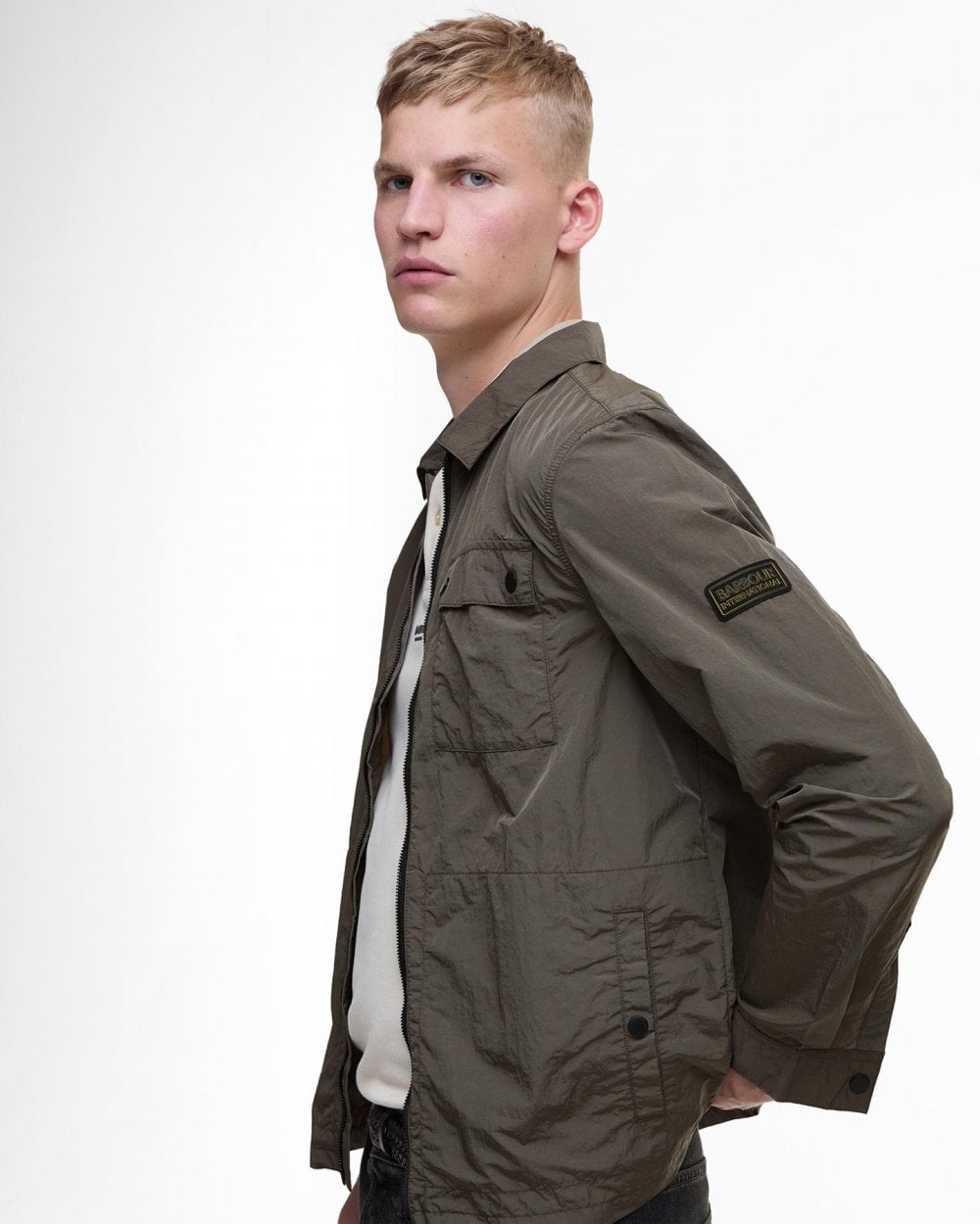 Barbour International Inline Mens Overshirt - Major Brown