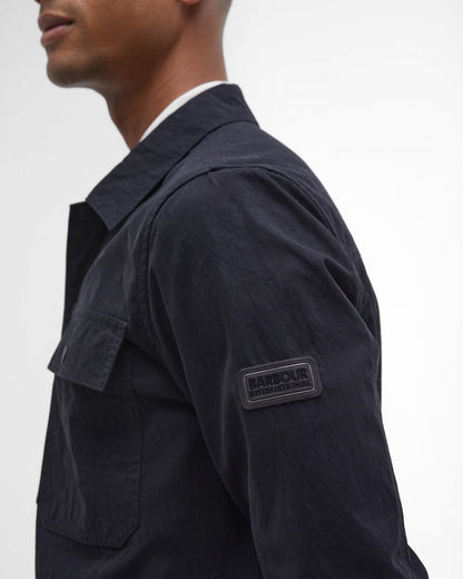 Barbour International Rocco Mens Peached Overshirt - Black