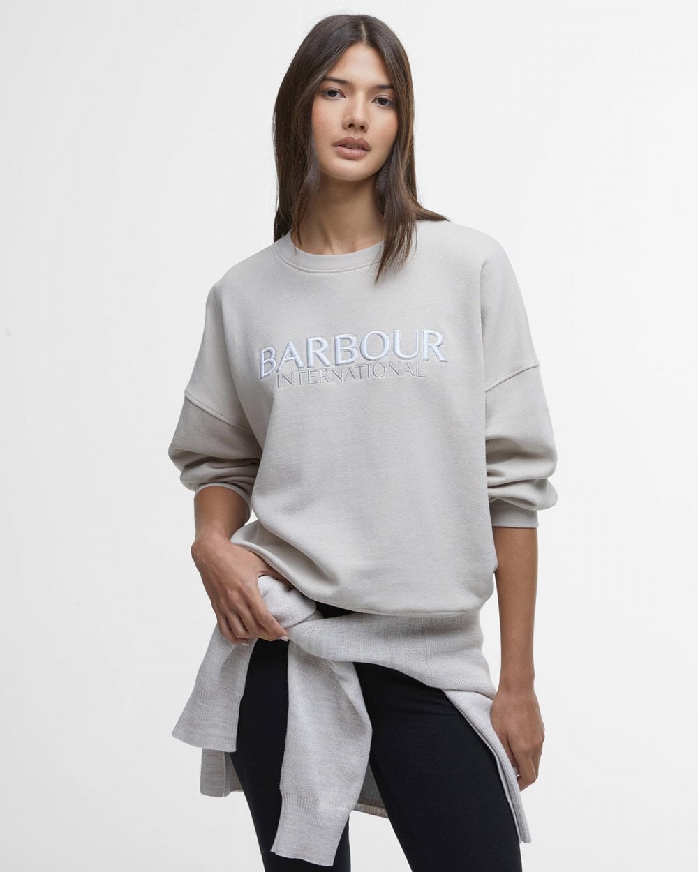 Barbour International Franchesca Womens Sweatshirt - Silver Cloud