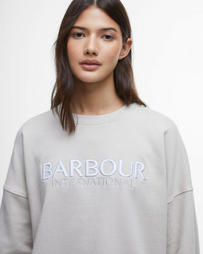 Barbour International Franchesca Womens Sweatshirt - Silver Cloud