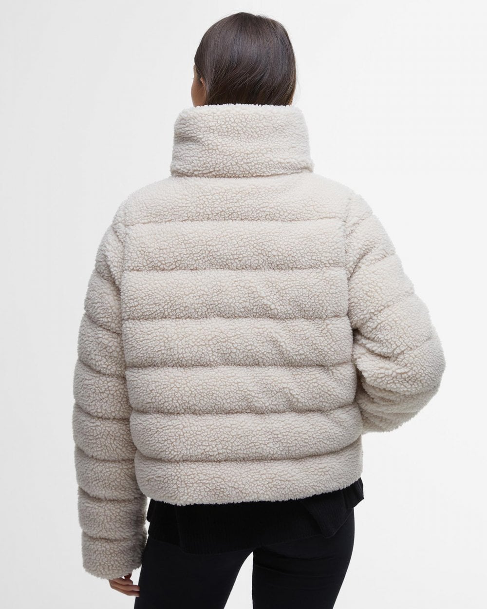 Barbour International Franchesca Womens Puffer Jacket - Silver Cloud