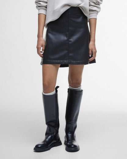 Barbour International Peyton Womens Faux Leather Skirt