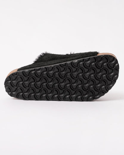 Birkenstock Arizona VL Shearling Womens Sandals - Black