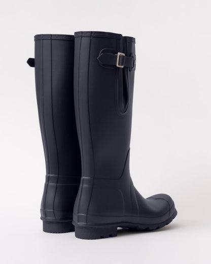 Hunter Original Tall Side Adjustable Mens Wellies - Navy